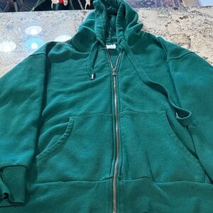 No Boundaries Teal Zip-Up Jacket